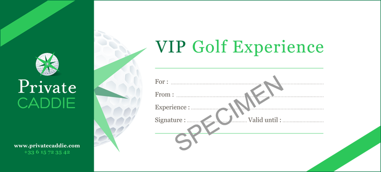 Cadeau VIP Golf Expérience pour golfeurs passionnés - Private CADDIE